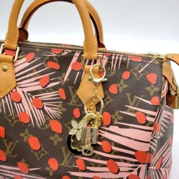 Authentic Louis Vuitton Lock & Key with unbranded Bagcharm, Keycharm, Keychain - Picture 8 of 8